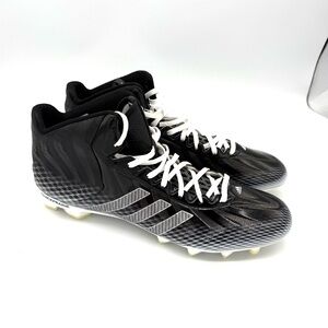 Adidas men’s size 16 football cleats black white crazyquick quickframe